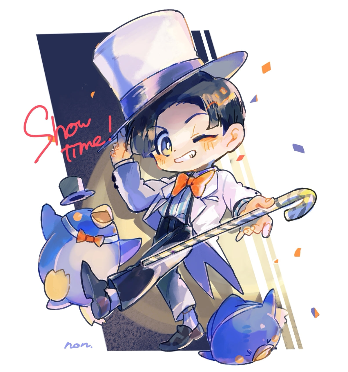 Playful Chibi Character Art Style