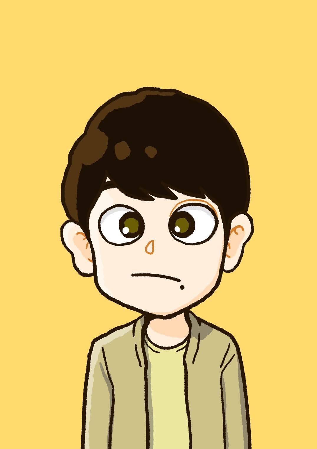 Minimalist Chibi Portrait – Bold and Simplified Anime Style