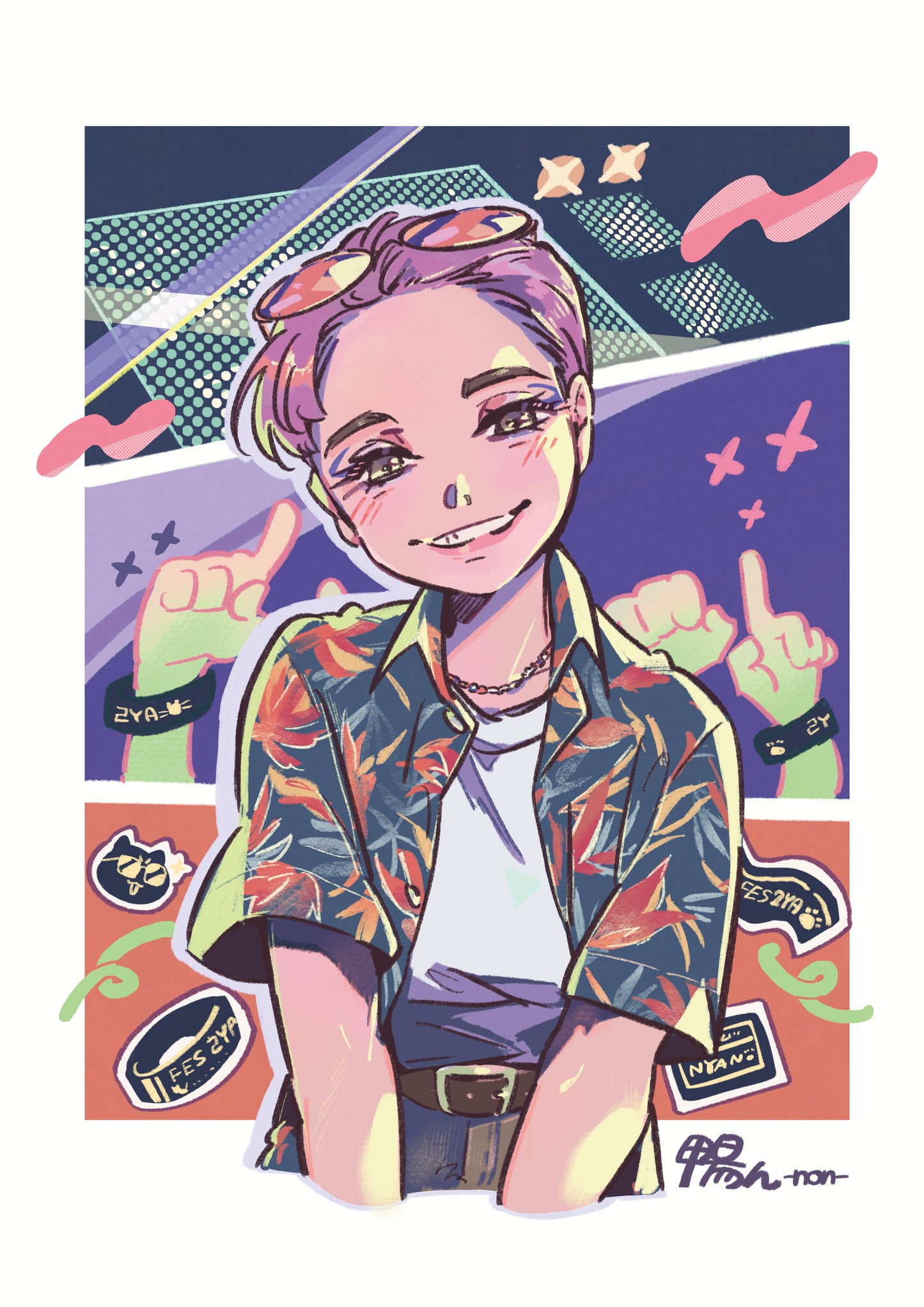 Vibrant Summer Idol Style