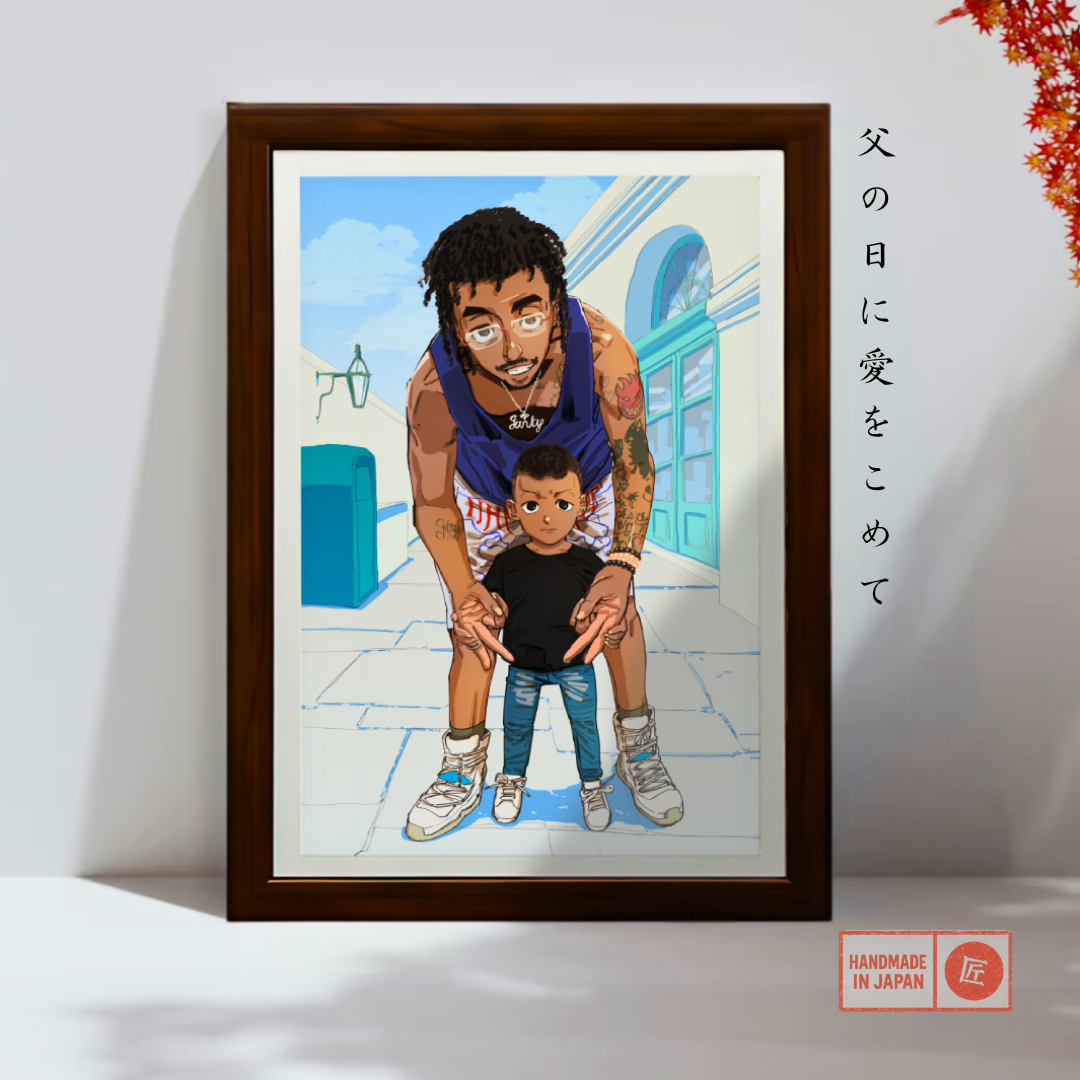 Anime Father & Son Bond Style