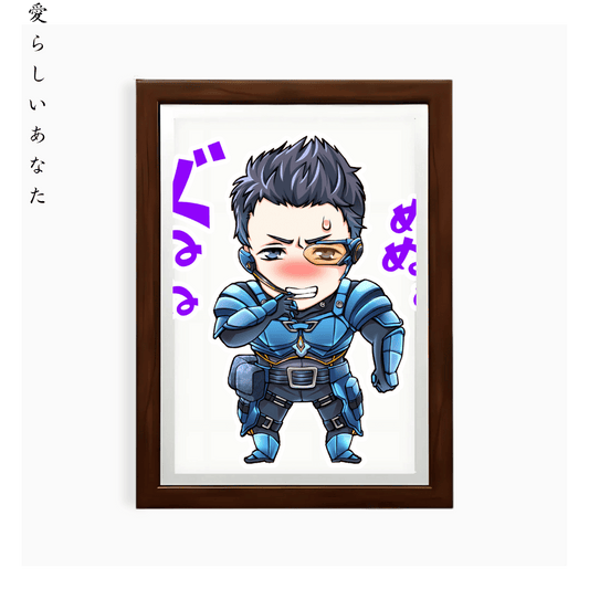 Playful Chibi Warrior Character Art Style