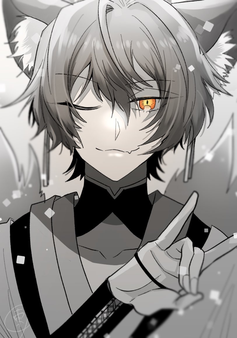 Monochrome Gothic Anime Art Style