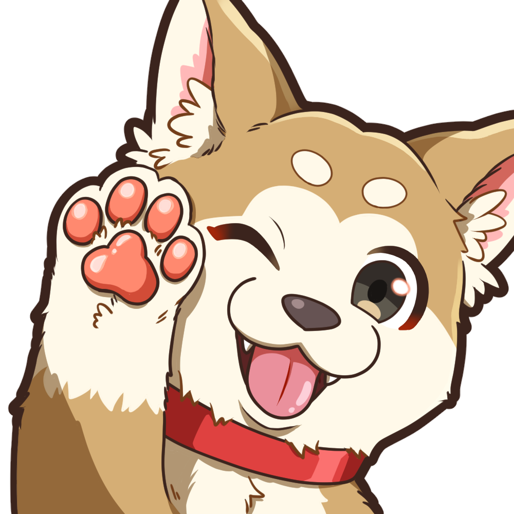 Playful Chibi Dog Art Style