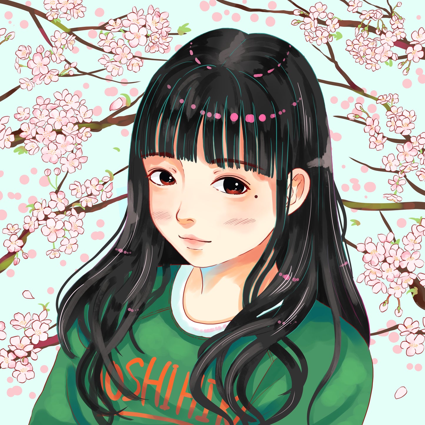 Vibrant Pop Idol Portrait Art Style