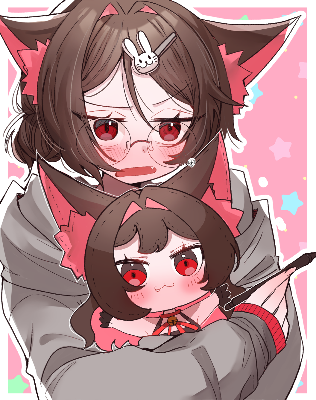 Expressive Duo Anime Art Style