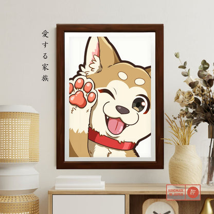 Playful Chibi Dog Art Style