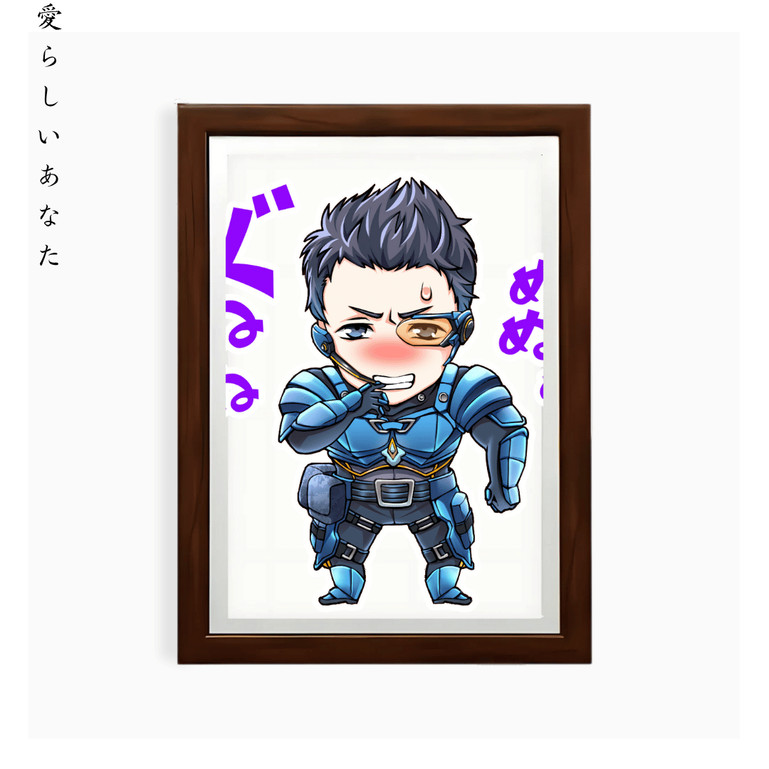 Playful Chibi Warrior Character Art Style