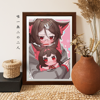 Expressive Duo Anime Art Style