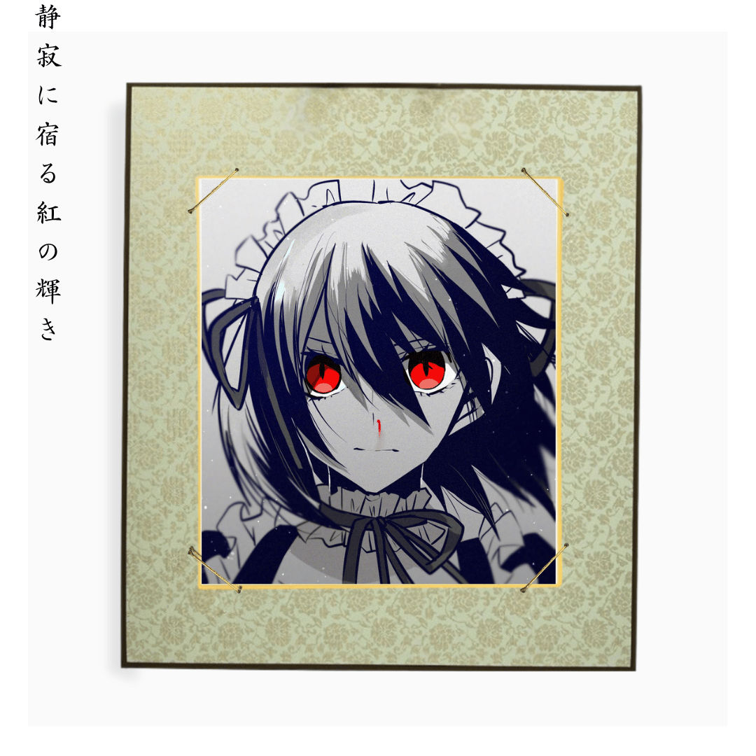 Monochrome Gothic Anime Art Style