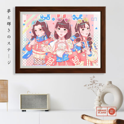 Vibrant Pop Idol Portrait Art Style