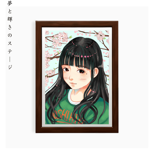 Vibrant Pop Idol Portrait Art Style