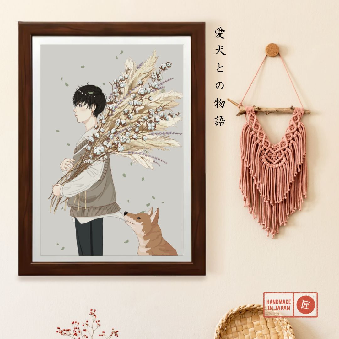 Tranquil Companion Portrait Art Style