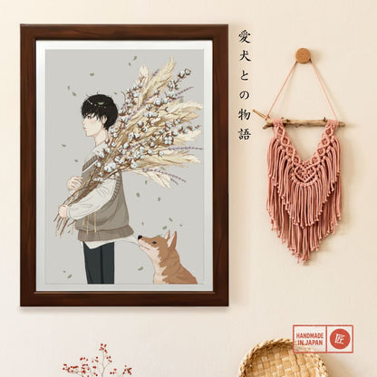 Tranquil Companion Portrait Art Style