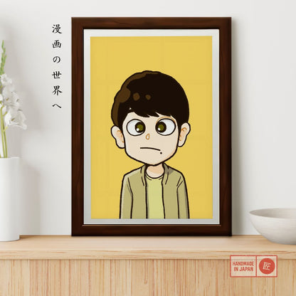 Minimalist Chibi Portrait – Bold and Simplified Anime Style