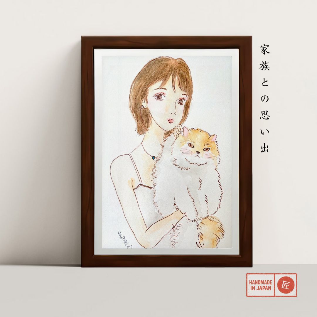 Elegant Anime Pet Companion Style