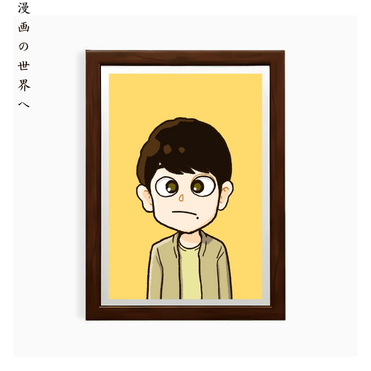 Minimalist Chibi Portrait – Bold and Simplified Anime Style