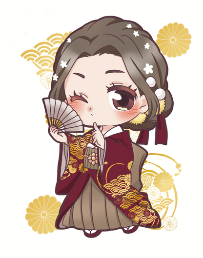 Nostalgic Kimono Chibi Style