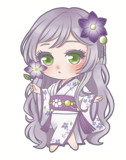 Nostalgic Kimono Chibi Style