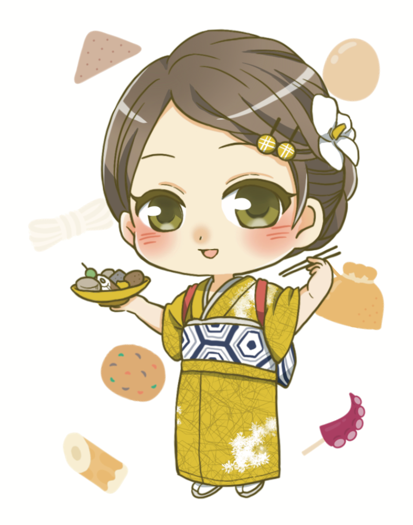 Nostalgic Kimono Chibi Style
