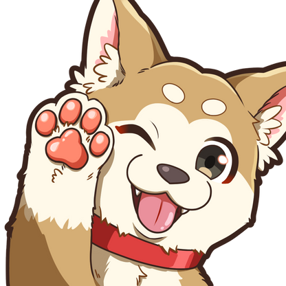 Playful Chibi Dog Art Style