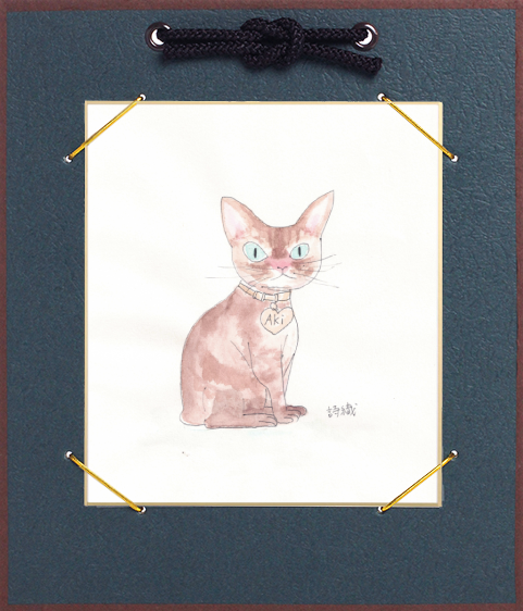 Watercolor Cat Portrait - Soft and Serene Style